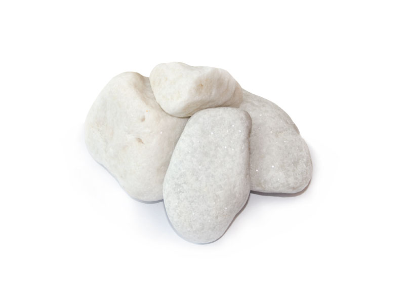 polar white cobbles 40-90mm