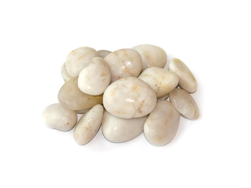 ivory polished pebble