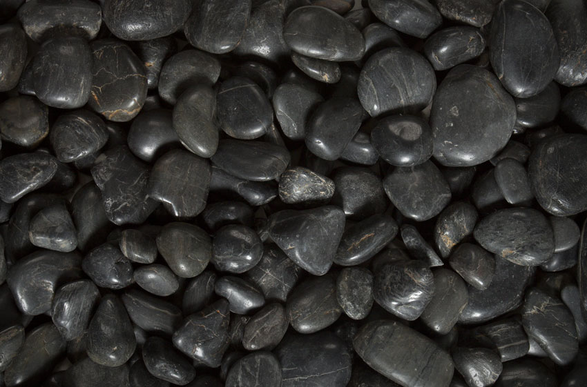 ebony polished pebble