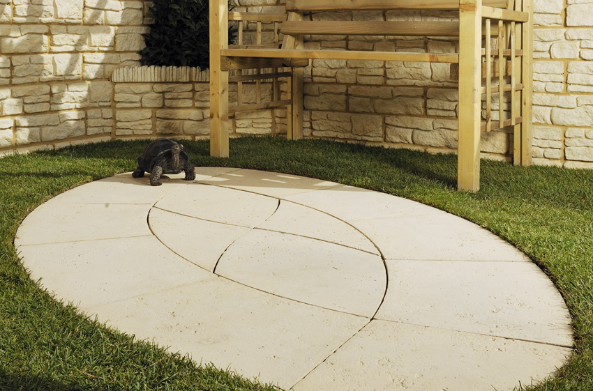 Bowland Stone Piccolo Oval, Baroque, patio pacs, patio kits